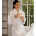 100% cotton spa bathrobe white hotel bath robe